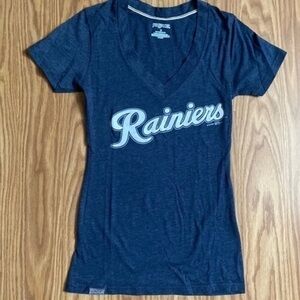 Tacoma Rainiers v-neck tee women’s size Small